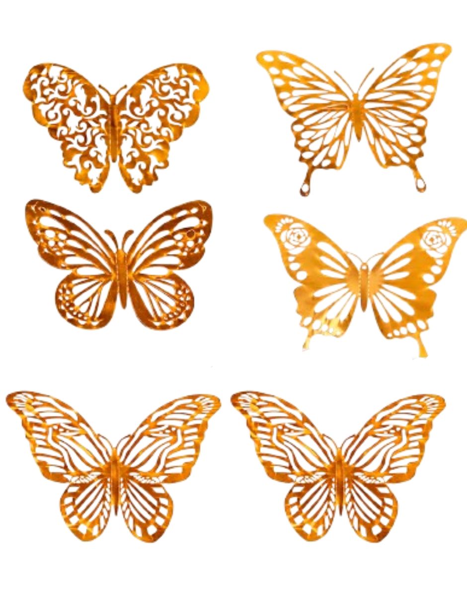 Figura decorativa de mariposa 72 Mariposas Decorativas 3D Figura decorativa de mariposa 72 Mariposas Decorativas 3D